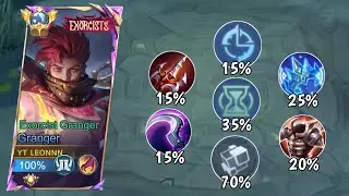 27 KILL!! TRYING GRANGER FULL UNLIMITED COOLDOWN BUILD & EMBLEM 2024 ☠️ (enemy report me😭)