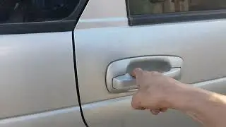 Регулировка задней двери приора.