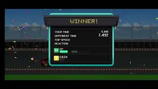 An a addictive game for car enthusiasts! Pixel race car.