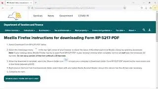 Mozilla Firefox Instructions for Downloading Form RP-5217-PDF