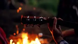 guitar music, campfire and hang out with your friends