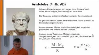 Kinematik 4: Der freie Fall, Wissenschaftsgeschichte