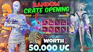 Worth !🤑 50,000 UC - PUBG / BGMI ( Random Crate Opening ) 🔥 || BGMI Biggest Free Crate Opening 😱🤯