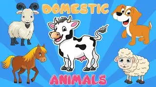 Learn About Domestic Animals for Kids | Fun Facts, Sounds & Uses | Cows, Goats, Horses & More!