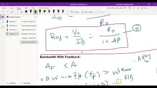 Inverting amplifier with Feedback - Input Resistance and Output resistance - 2