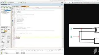 Half Adder in Vivado using gate level modeling
