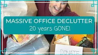 Years of clutter GONE!  MASSIVE office declutter
