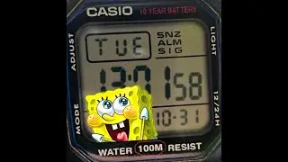 Casio W-800H - wirst watch polishing. Zegarek Casio W-800H - polerowanie