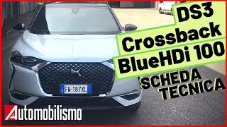 DS3 Crossback BlueHDi 100 | Scheda tecnica