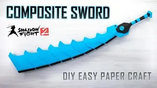 How to Make Composite Sword from Shadow Fight 2 - Paper Weapon Tutorial