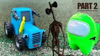 SIREN HEAD vs Blue Tractor | SIREN HEAD against Among As | Series 2