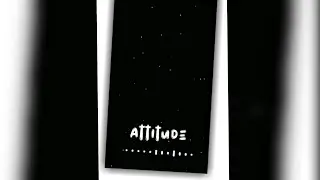 New Attitude Avee Player Template Download Black Full Screen Status Video | Green Tech Video'z
