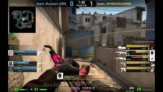 CSGO (3k) 2 headshots through wall and 1 headshot kill on mirage