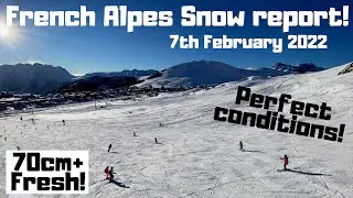 Fresh snow in the French Alpes! (07 Feb 2022)
