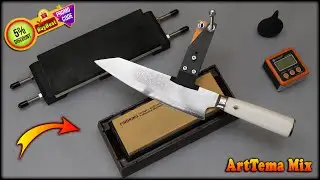 Hapstone T1 | How to Sharpen a Knife with a Whetstone - Sharpening Kitchen Knife to Extremely Sharp.