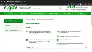 Сдача налоговой декларации на портале egov.kz