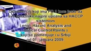 Kurs i obuka za upoznavanje sa HACCP sistemom