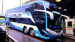 DEBAIXO DE MUITA CHUVA! Movimento de ÔNIBUS na rodoviária de BELO HORIZONTE. NATAL!