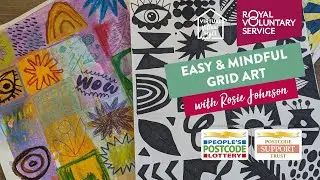 Easy and Mindful Grid Art with Rosie Johnson 🎨