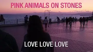 Love Love Love. Original By Pink Animals on Stones