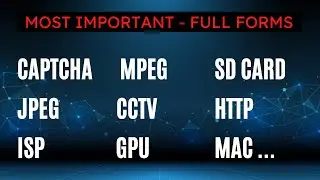 Know Some Of The Most Important Technology Full Forms