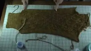 Wet Blocking a Knitted Piece