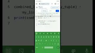 Creating list and tuple and combining both into list