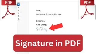 How to Insert a Signature in a PDF Document