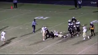 T.A. Cunningham, #1 Defensive Lineman in the USA 🇺🇸, executes run stopping D!