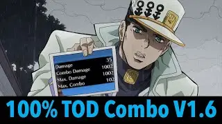 1002 Damage Part 4 Jotaro TOD Combo (V1.6) | All Star Battle R