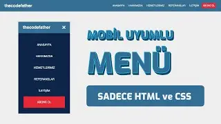 Mobil Uyumlu ve Animasyonlu Menü Nasıl Yapılır  ? [ HTML ve CSS ]