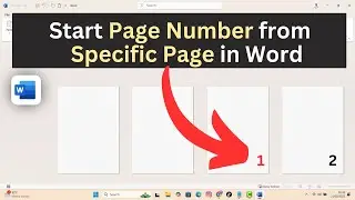 How to Add Page Number in Word from Specific Page