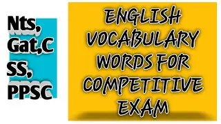 English vocabulary word with meaning|English vocabulary word for competitive exams|#yttutorialpoint