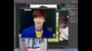 Khmer learn design with change image in adobe Photoshop