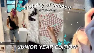 first day of school (junior year) grwm vlog | lifeaskit