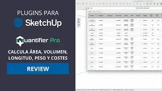 Quantifier Pro - Plugins Para SketchUp | Cálculo de área, volumen, longitud, peso y costes