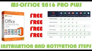MSOffice 16 pro plus free installation 100% working without caught by antivirus/windows defender