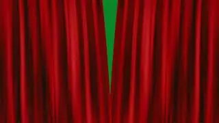 Red Curtains Drawn Open - green screen bkgrnd - AE