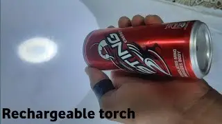 creative idea with aluminium can/how to make  LED rechargeable torch light at home👍