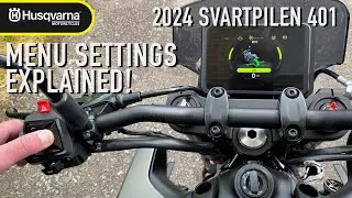 2024 Husqvarna Svartpilen 401 - TFT Menu Settings Explained