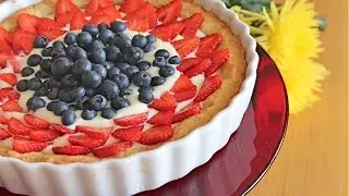 Пирог с заварным кремом и ягодами | рецепт CookinJoy