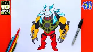How to Draw Ultimate Aggregor from Ben 10 Ultimate Alien