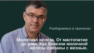 Молочная железа. От мастопатии до рака. Как болезни молочной железы связаны с жизнью.