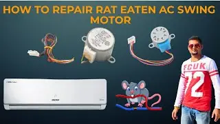 How to repair ac swing motor cutting by rat | एसी स्विंग मोटर की मरम्मत कैसे करें