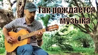 Перебор на нейлоновых струнах на природе.