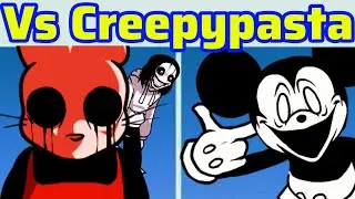 Friday Night Funkin' Vs The Creepypasta Showdown (V1) FULL WEEK + Death Scenes | FNF Mod Showcase