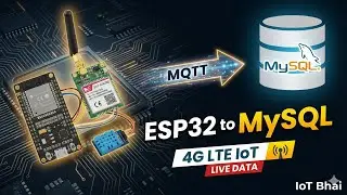 ESP32 4G IoT: Send Data to MySQL using SIM A7670G & MQTT (The Ultimate Guide)