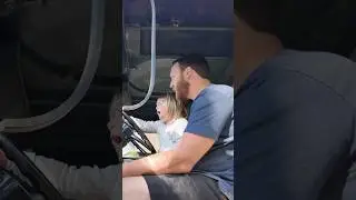 Waking her up with our massive military truck 😂