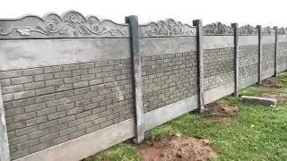 Decorative precast compound wall design