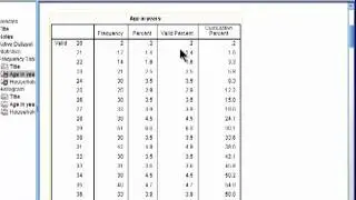 Histogram and Frequency Table - SPSS (part 1)